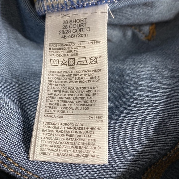 NWOT GAP TRUE SKINNY DARK WASH DENIM JEANS SIZE 28 SHORT - Picture 6 of 8